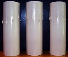 4" Candle Socket Cover or covers old floor lamp wall sconce Ivory (white) color