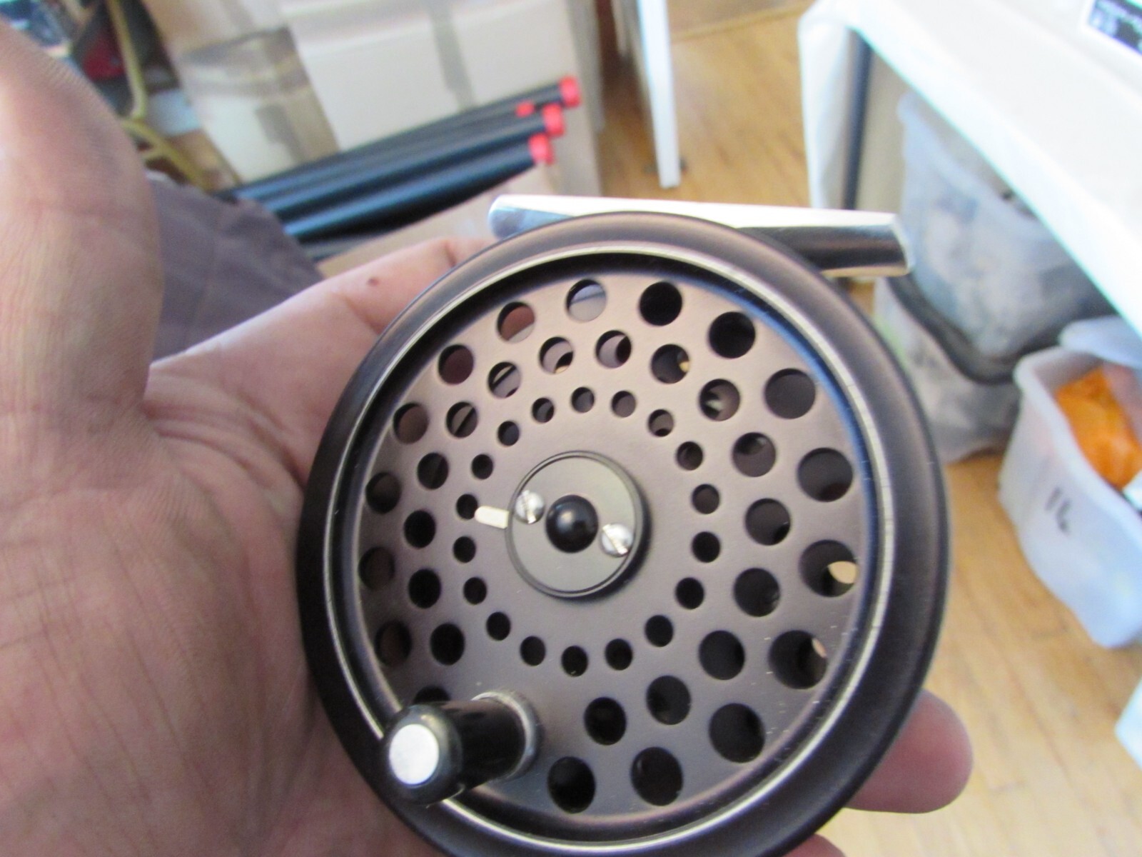 A1 unused Hardy Alnwick ultralite disc 6 trout fly fishing reel 3.25" + pouch