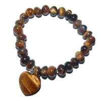 Tigerauge Armband Mit Herz Charme AnhäNger Ein Echter Hingucker
