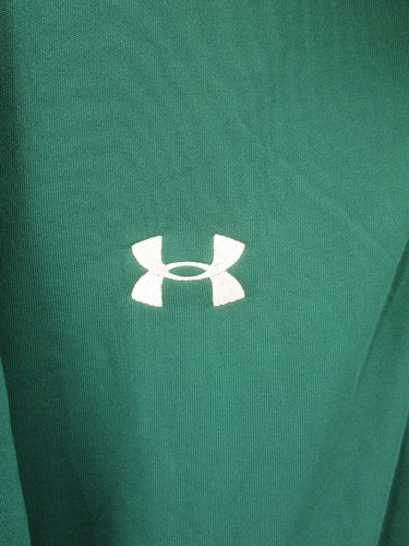 South Florida Bulls Polo Shirt Men XL Green Under Armour Heat Gear NCAA NEW - Picture 5 of 16