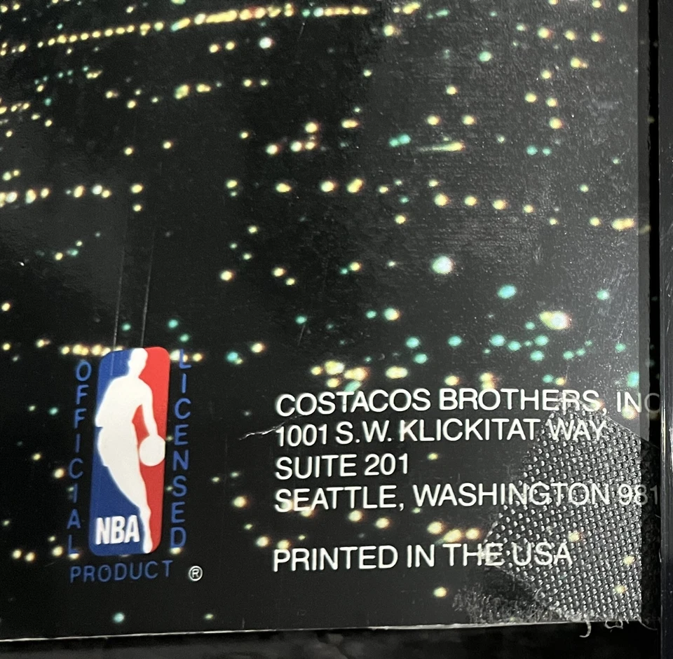 MICHAEL JORDAN Chicago Bulls Aerial Assault Laminated Poster Costacos Bros 1992 - Image 2 of 4