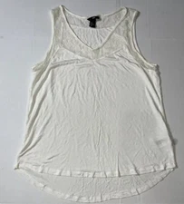 Preowned- H&M Sleeveless Lace Front Tanktop Womens (Size M)