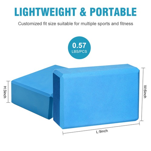 2PCS Yoga Block Gym Pilates Exercise Support Stretching Aid Workout Foam Brick - Bild 7 von 26