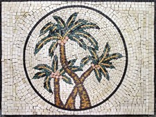 Palm Tree Dates Fruit Garden Design Home Marble Mosaic