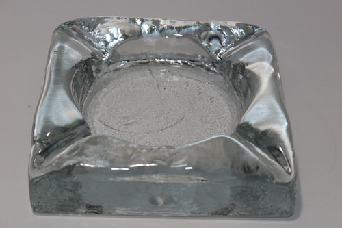 Crystal Square Ashtray 6" x 6" x 1.5" - Picture 6 of 12