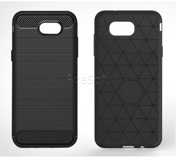 Funda protectora de fibra de carbono suave blindada para Samsung Galaxy J3 Emerge/Prime/Luna Pro Foto 3 de 4