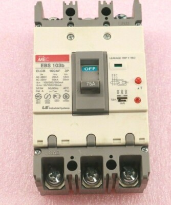 Melta MEC LS EBS 103B Circuit Breaker 75A 3 Pole