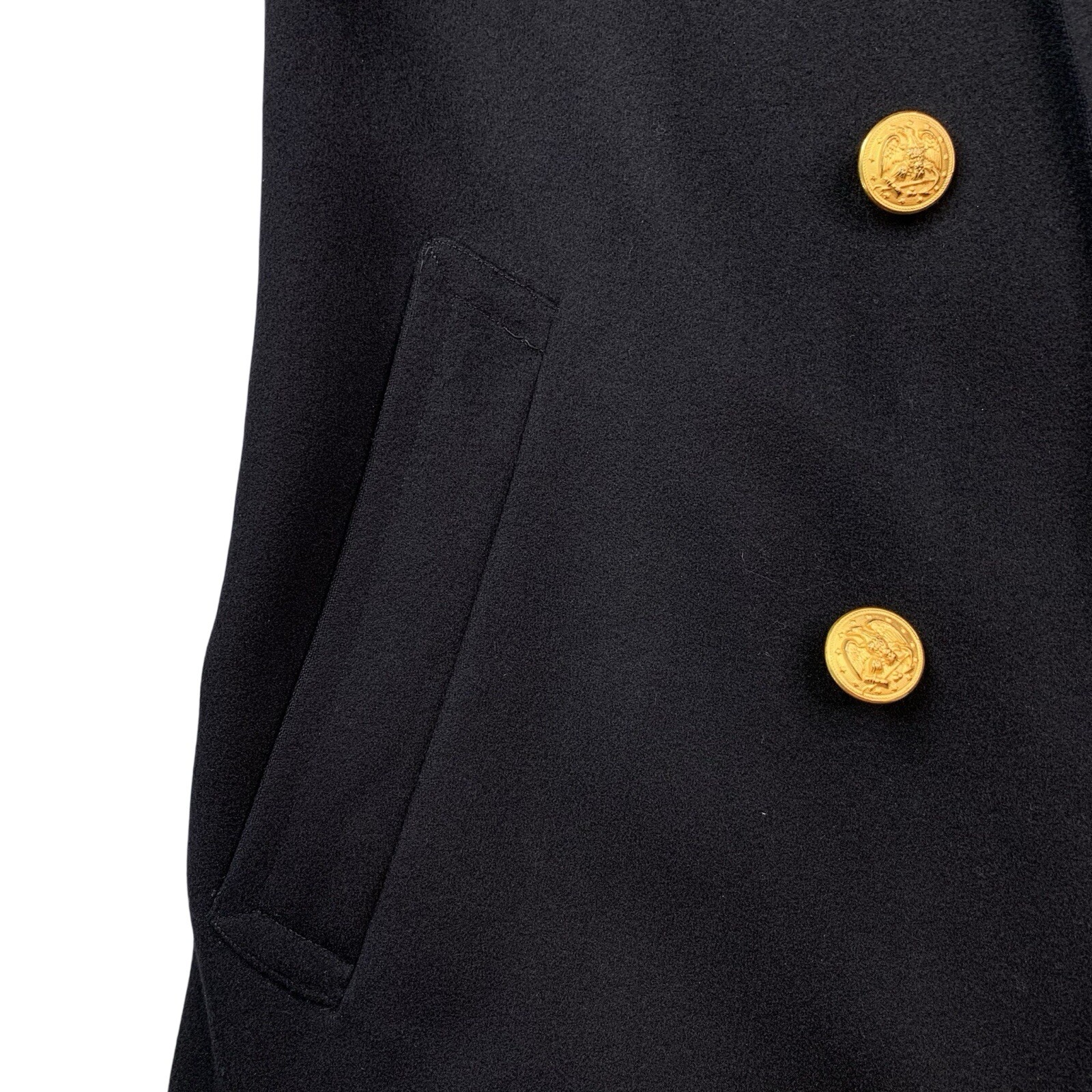 1940's WW2 40 R BJ Simpson Double Breasted Belted Officers Over Coat Made USA image 8
