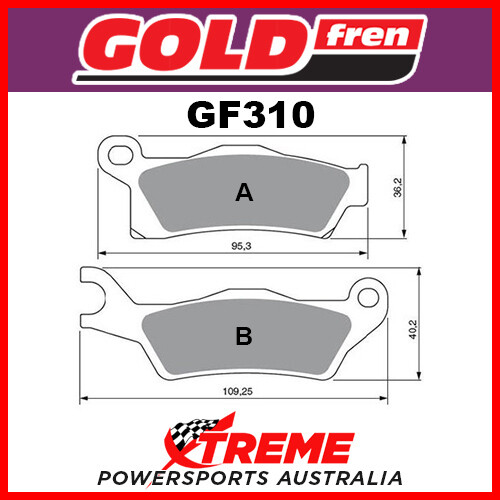 Front & Rear Sintered Brake Pad Set For 2007-2008 Can-Am Outlander 800 XT - Severe Duty 3 thumbnail image