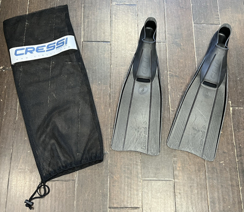 Rondine Clio Cressi-Sub Vollfuß Tauchflossen Größe 45-46 HERREN 10-11 schwarz