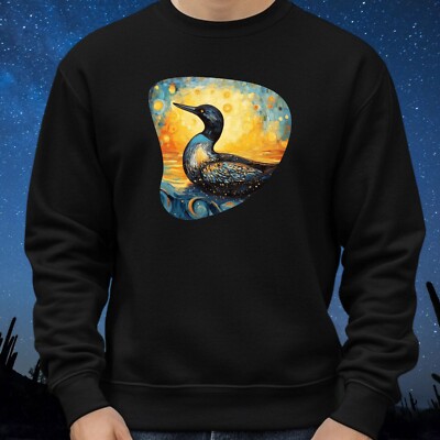 Seetaucher Van Gogh Sweatshirt Kuschelig und Perfekt für jeden Anlass Sbis4XL