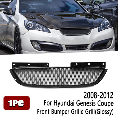 Auto Frontgrill Kühlergrill Für Hyundai Genesis Coupe 2008-2012 Schwarz glänzend
