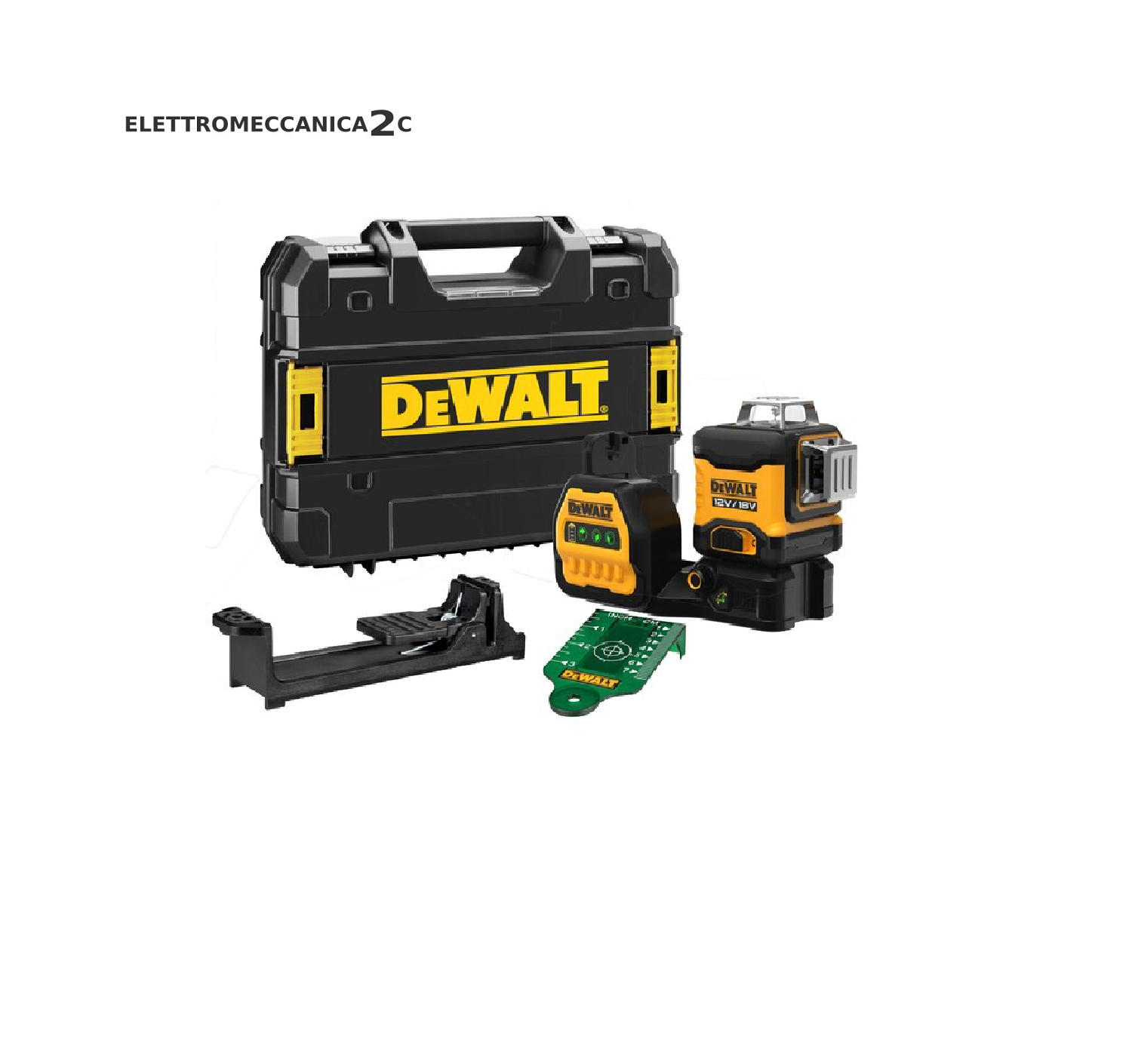 DEWALT DCE089NG18-XJ tracciatore laser 12/18v 3 linee verdi 360° autolivellan...