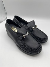 SAS Magical Black Soft Leather Loafers Women’s Size 6m ( Nb24) Made In USA
