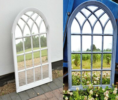 Rustikaler Look Soho Fenster Stil Spiegel Elegant Vintage Flur 50x71cm
