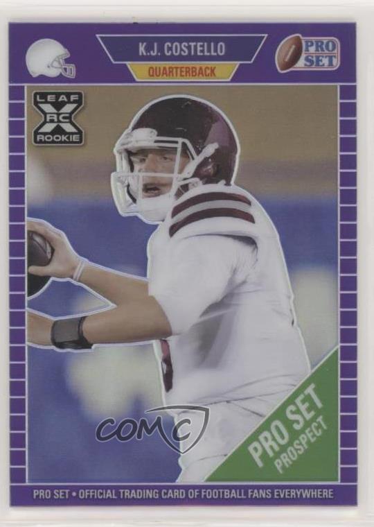 2021 Leaf Pro Set Metal Purple Rainbow /50 KJ Costello #49 Rookie RC