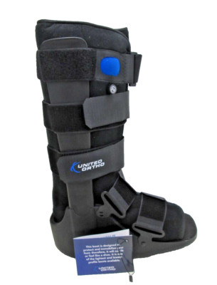 United Ortho Air Cam Walker Fracture Boot, Medium, Black 14005