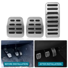 3pcs Car Mt Brake Pedal Cover For Volkswagen Vw Bora Jetta Golf Mk4 Polo 1998-04