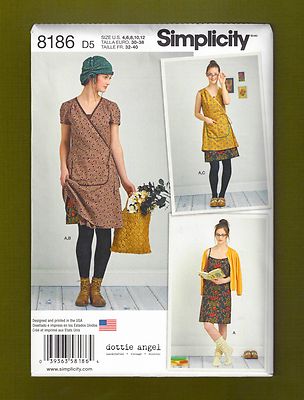Summer Slip Dress & Wrap Dress Sewing Pattern (Sizes 4-12) Simplicity 8186  | eBay