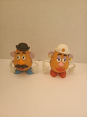 DISNEY Pixar Toy Story Mr Mrs Potato Head 1999 Hasbro Ceramic Figurines 