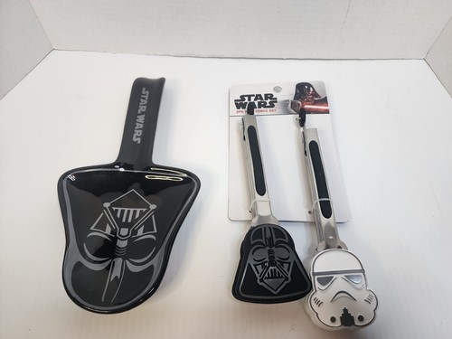 Konvolut Star Wars Küche Darth Vader Stormtrooper 2er Pack Mini Zange & Löffelablage