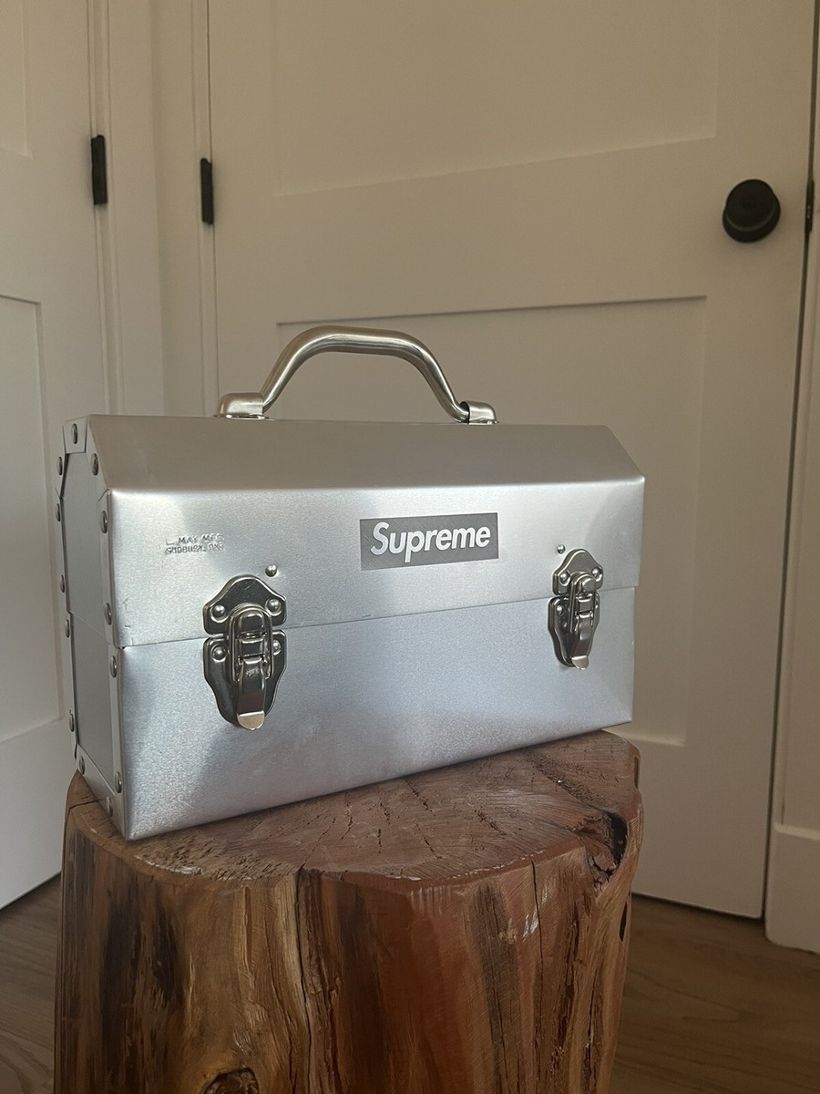 Supreme x L. May MFG Inc. Miners Lunchbox Silver Logo (FW24) NEW