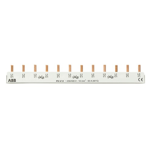 ABB Phasenschiene 1-phasig 3-phasig 3/12 3/9 3/6 1/12 Sammelschiene Schiene - Afbeelding 6 van 10