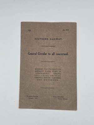 Südbahn 1929 Förderregelung Allgemeine Rundlöhne Personal Original