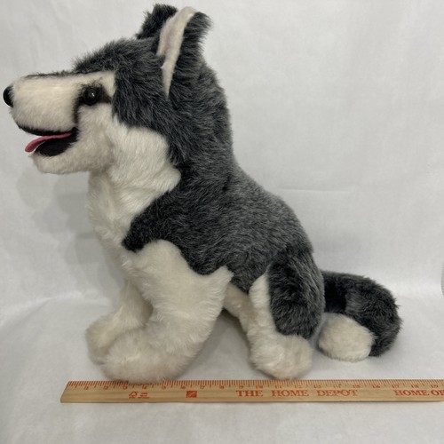 R Dakin Co Pillow Pets Nanook Siberian Husky 19 Zoll Plüschhund Vintage 1978 Large U of W - Bild 16 von 17