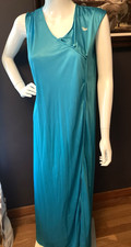 Vintage DVF Diane Von Furstenberg For RE-7 TEAL Asian Style Nightgown S