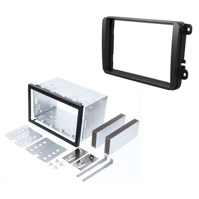 Doppel DIN Radioblende für VW Polo Stufenheck 9N4 Bj 2003-2007