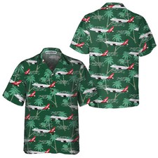 Airbus Hawaiian Tropical Aircraft Airplane Aloha Shirt Aviation Shirt For Men