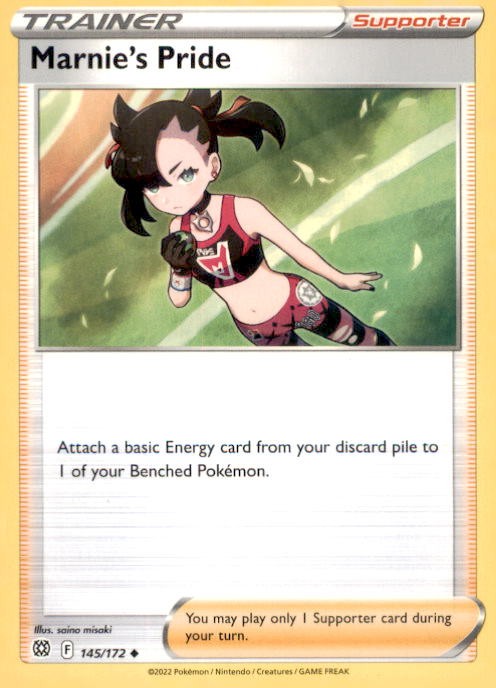 MARNIE'S PRIDE 145/172 UNCOMMON BRILLIANT STARS POKEMON NEAR MINT