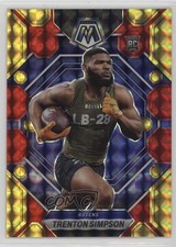 2023 Mosaic Rookies Choice Fusion Red & Yellow Prizm 39/80 Trenton Simpson lz7