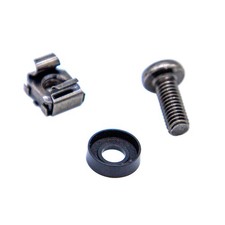 100 Pack M6 16mm Rack Mount Cage Nuts Screws Washers Set, Rack Mount Server S...