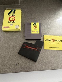 Low G Man Game box and Cartridge for Nintendo NES  Tested
