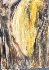 ACEO Original Art - Abstract Wilderness, Trees, Trunk - Chaotic Sanity | Sameera