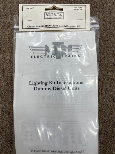 Kit de electrificación de luz de locomotora diésel MTH RailKing 50-1027 para maniquí - NUEVO | Zustand: New