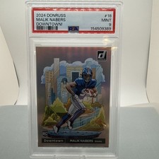 2024 Panini Donruss #18 Downtown! /(SSP) Malik Nabers PSA 9 MINT RC