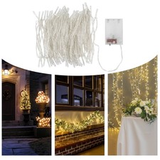 Battery Operated String Lights 80 LED Fairy Light Warm White 32.87Ft Party Decor