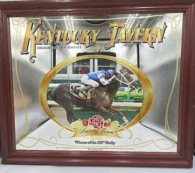RARE Kentucky Tavern Bourbon Advertising Mirror Smarty Jones 130th 2004  Derby 