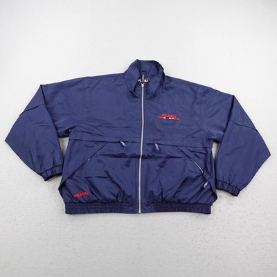 90s FUBU ナイロンジャケット ジャンパー 国旗　古着 used y2k Vintage FUBU Jacket Womens Large Blue Windbreaker International