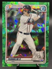 2020 Bowman Chrome #BD-17 Jesse Franklin V Green Sapphire Logofractor /50