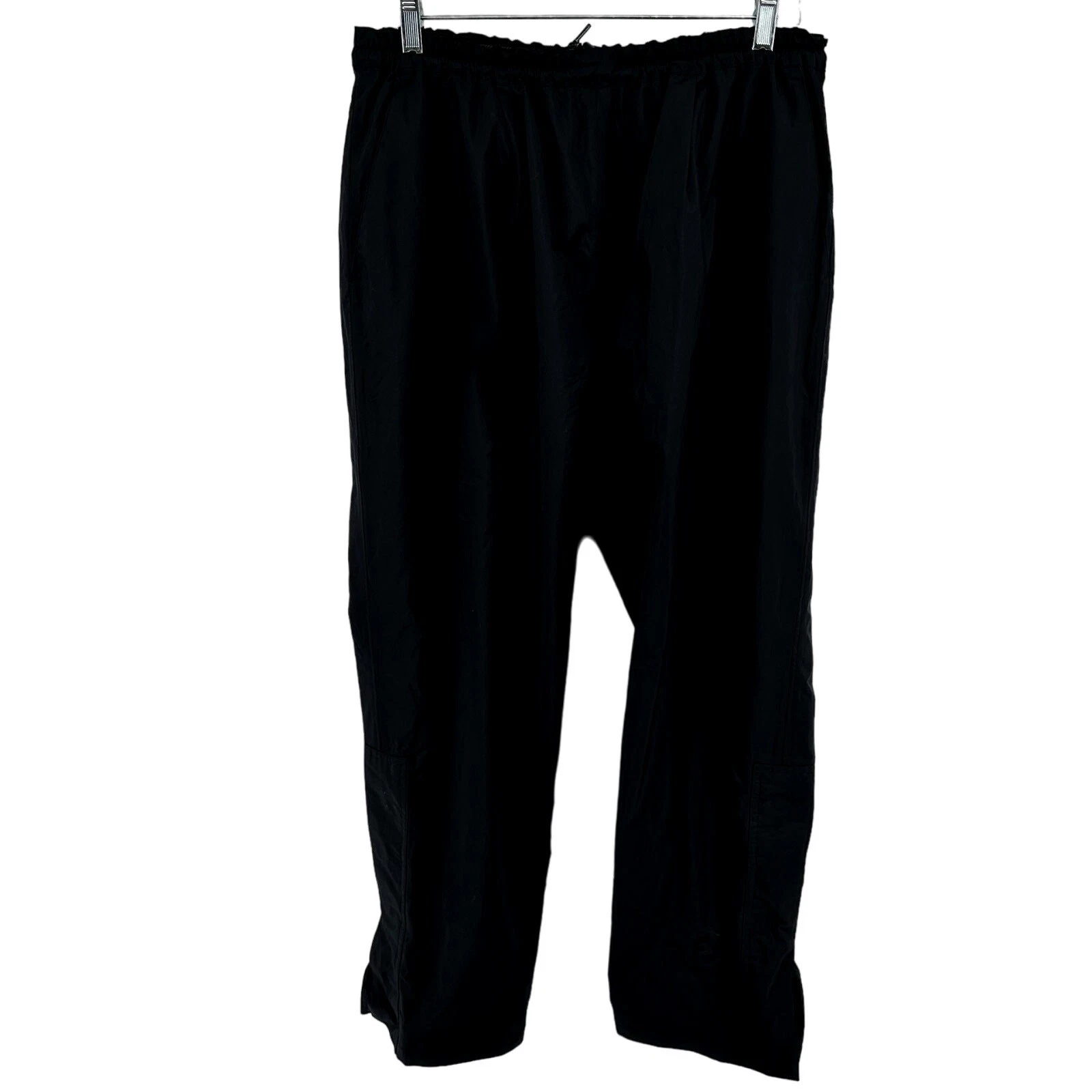 FootJoy Dry Joys Pants Golf Rain Straight Leg Relaxed Fit Hook Loop Black M