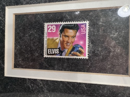 Vintage Elvis Presley Gedenkmarke 29 Cent gerahmt 1993 Rockmusik - Bild 2 von 5