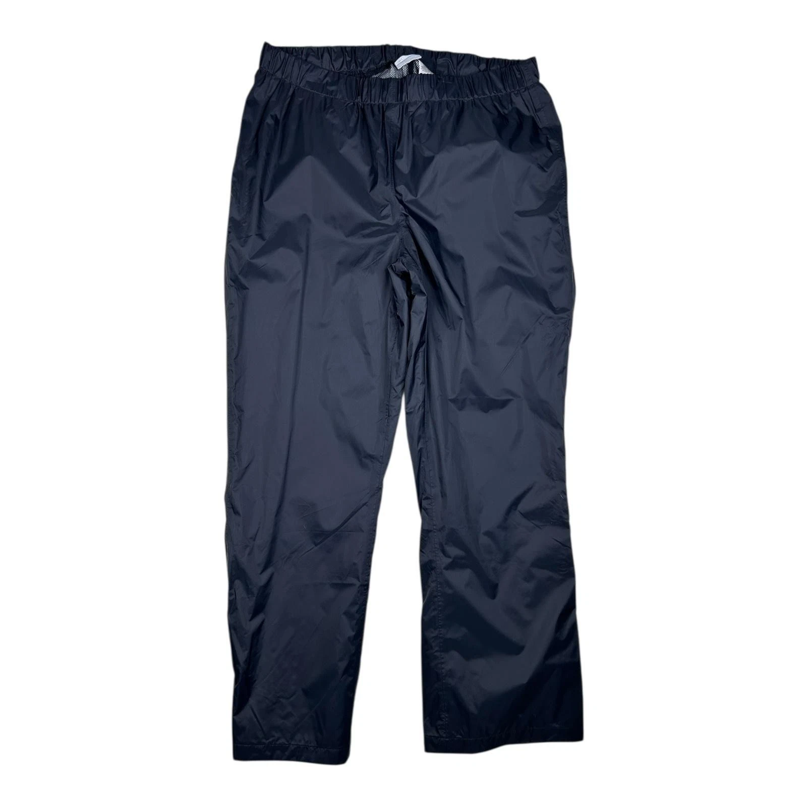 Columbia Pants Mens XL Black Rain Elastic Waist Waterproof Hiking Walking