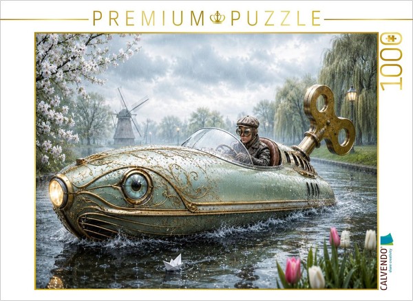 Calvendo Puzzle The Wind Key Boat | 1000 Pieces, Finished Size 25.2 × 18.9 In (6-image
