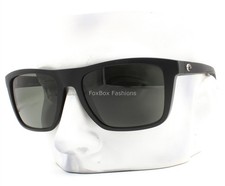 Costa Del Mar Mainsail Sunglasses Matte Black Gray Polarized Glass Lens w/case
