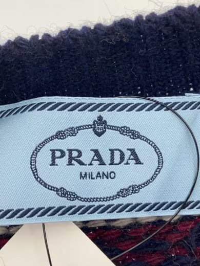 PRADA 2022 Autumn/Winter Nordic Print Sweater/ Thick Wool Knit Sweater/ Size 44/ thumbnail 3