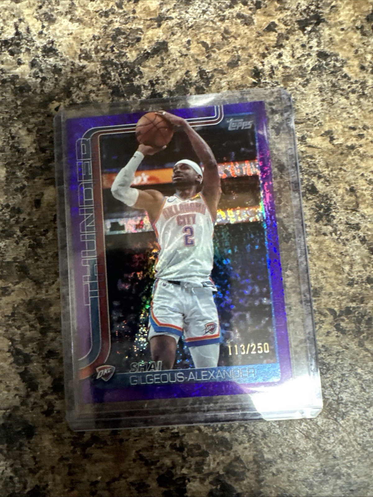 2025 Topps Shai Gilgeous Alexander #115 Purple Holo Foil /250